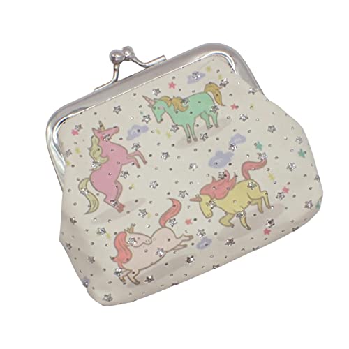 Unicorn Print Cream & Glitter Stars With Clasp