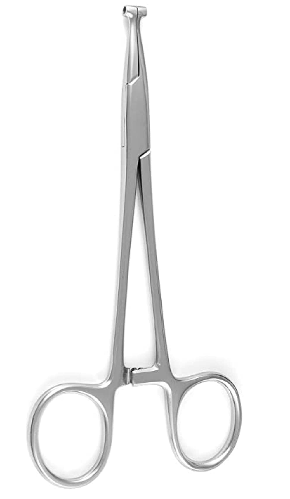 6 Inch Tube Septum Forceps - Professional Piercing Tool for Nose & Ear Jewelry Insertion - Ideal for Piercing Studios & Body Jewelry Shops