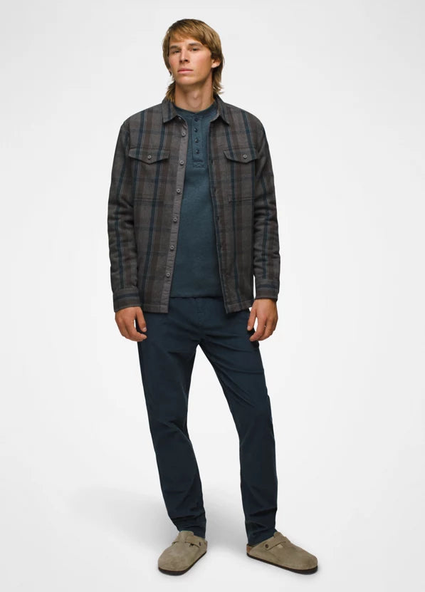 Premium Men's Copper Skies Lined Flannel Shirt - Soft & Warm Plaid Flannel for Fall & Winter - Perfect for Outdoor Camping, Hiking & Casual Wear