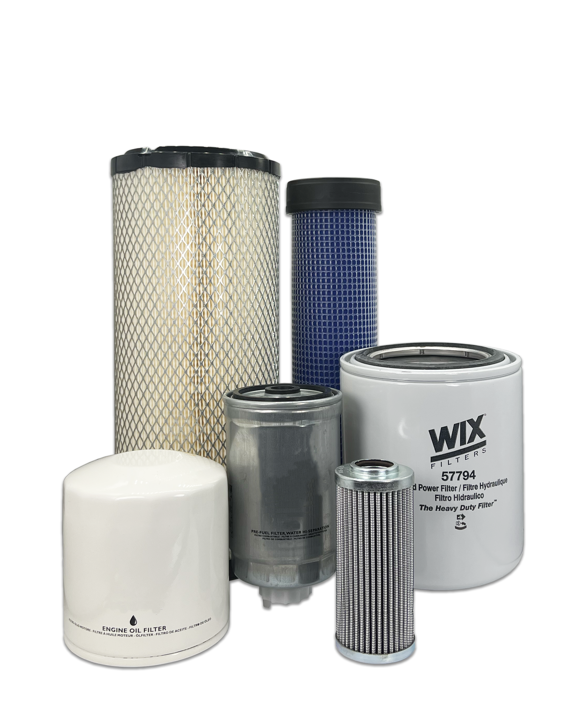 HERO® Maintenance Filter Kit for New Holland TN75A Tractor - Air, Oil & Fuel Filters Replacement Set for Farming Equipment & Agricultural Machinery