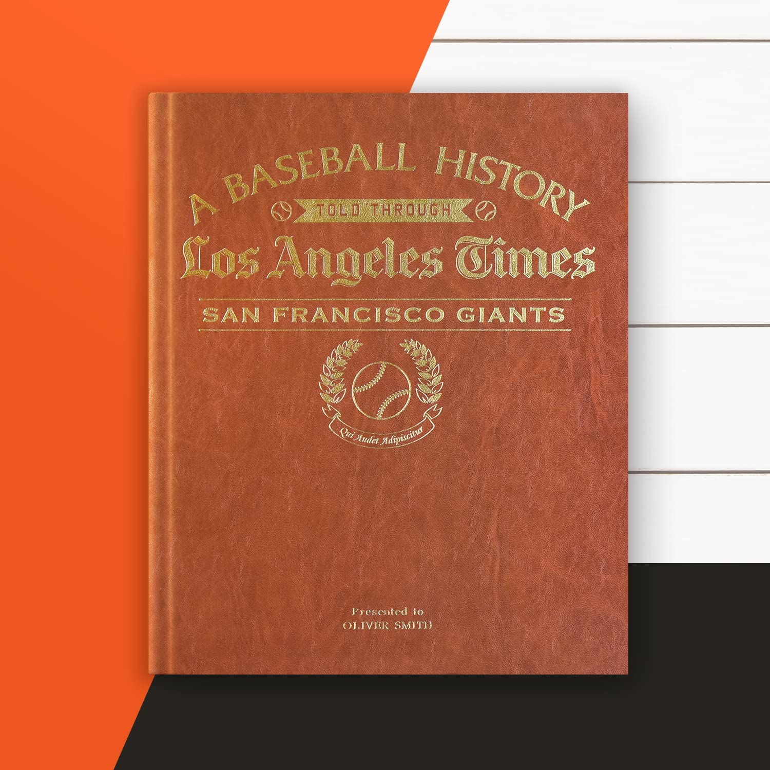 Personalized Baseball History Book - Custom MLB Fan Gift with Vintage Newspaper Coverage - Perfect for Sports Enthusiasts & Memorabilia Collectors
