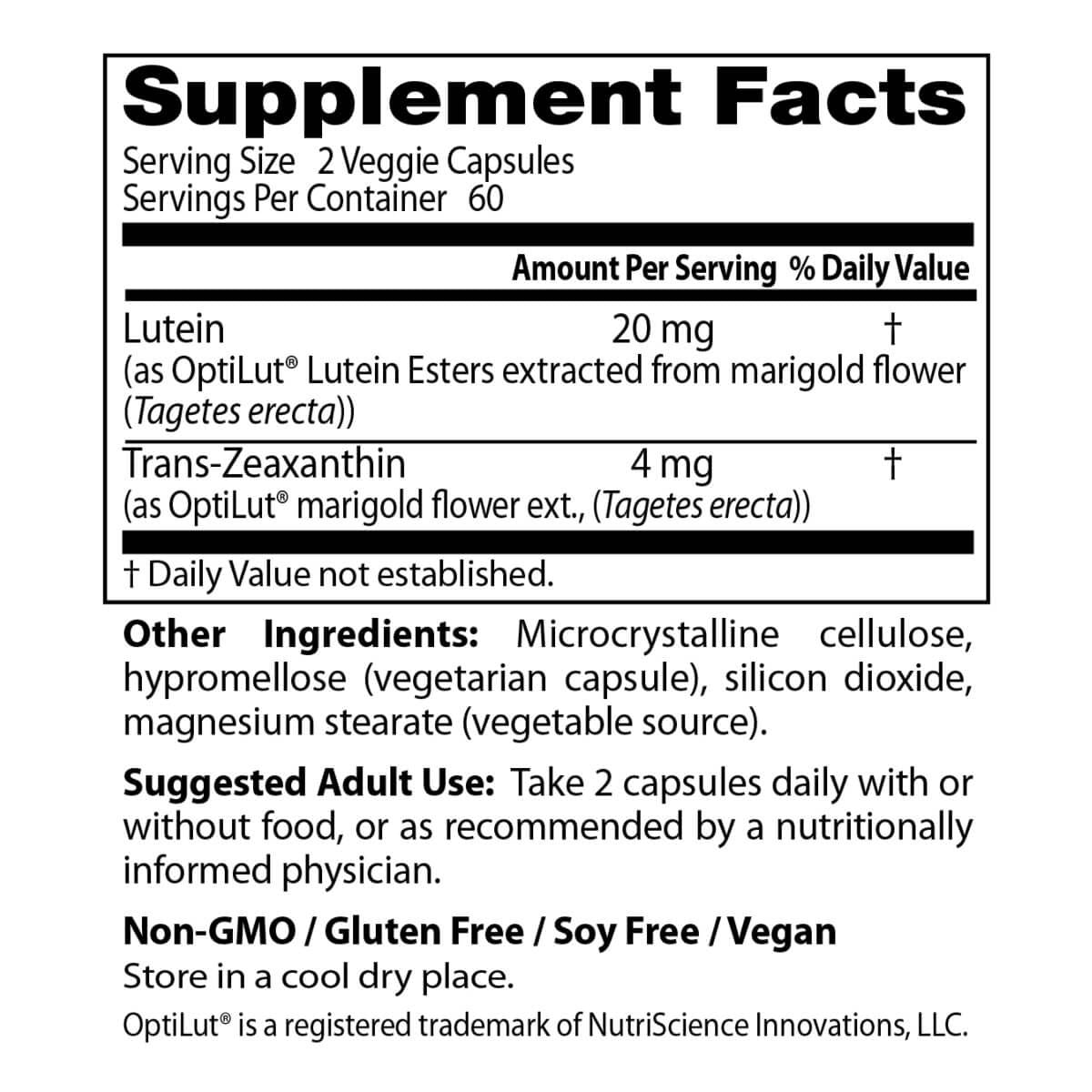 Doctor's Best Lutein from OptiLut 10mg - 120 Vegetarian Capsules for Eye Health & Vision Support - Perfect for Computer Users & Night Driving