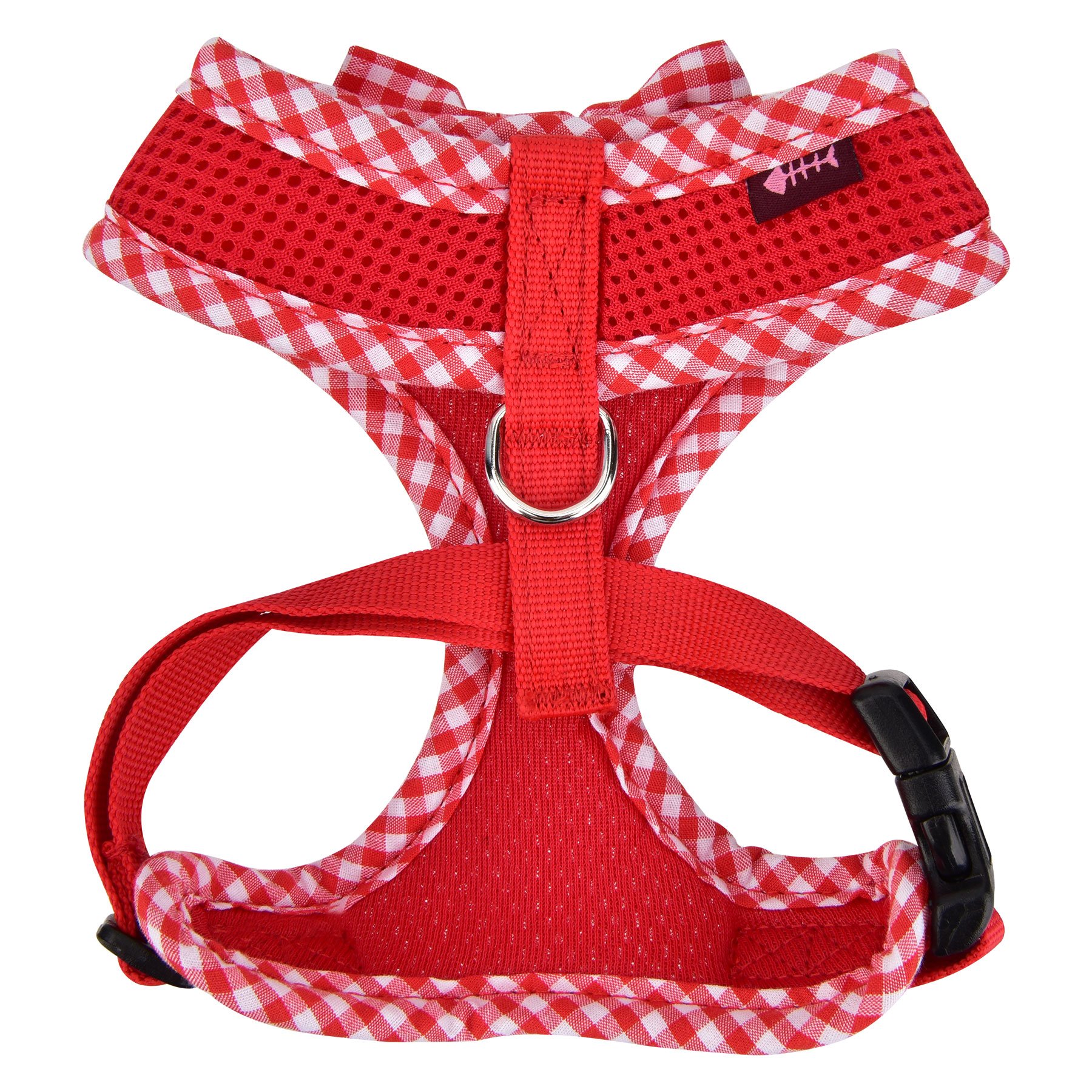Evie Dog Harness for Small Dogs - Adjustable & Breathable Red Pet Harness - Perfect for Walking, Hiking & Outdoor Adventures