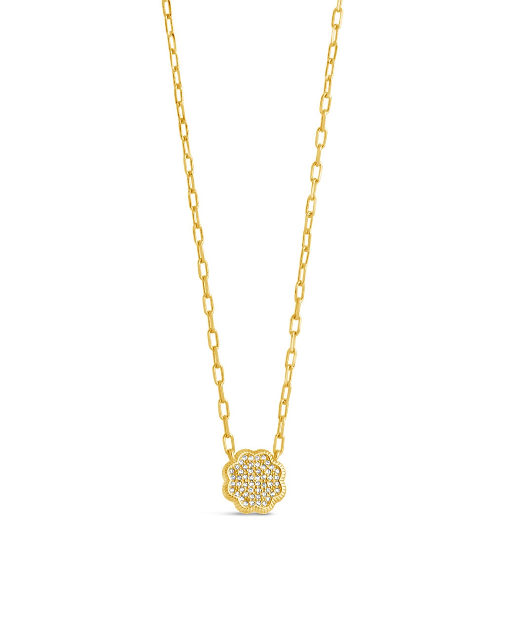 Raemy CZ Rose Petal Pendant Necklace - Elegant Cubic Zirconia Jewelry for Women, Perfect for Valentine's Day, Anniversary & Romantic Date Nights