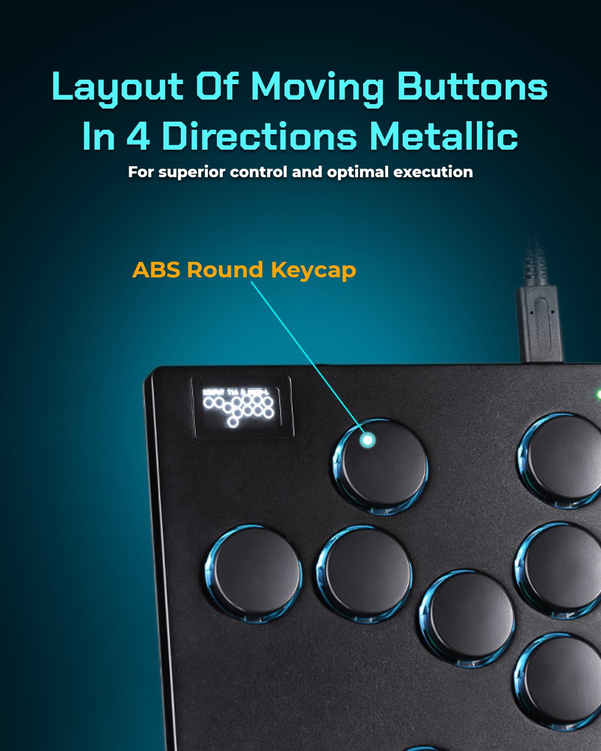 Sehawei All Metal Arcade Stick - 16-Key Fighting Game Controller with Custom RGB Lighting & Turbo Mode | Compatible with PC, PS3, PS4, Nintendo Switch & Steam | SOCD Cleaner Support (Black) | Perfect for Street Fighter, Tekken & Competitive Esports Gaming