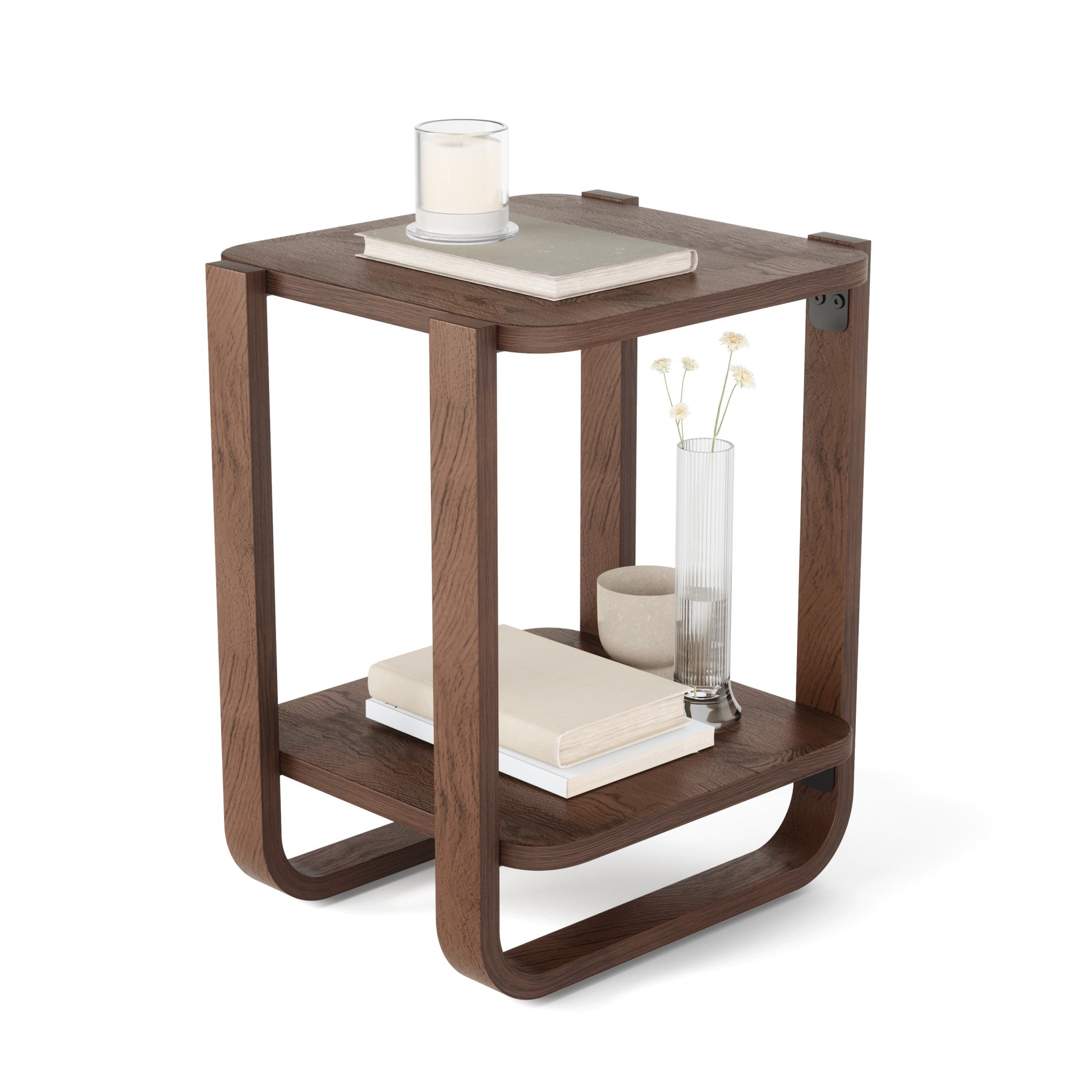 Bellwood Side Table - Modern Nightstand with Storage Shelf for Bedroom, Living Room & Office - Stylish End Table for Small Spaces