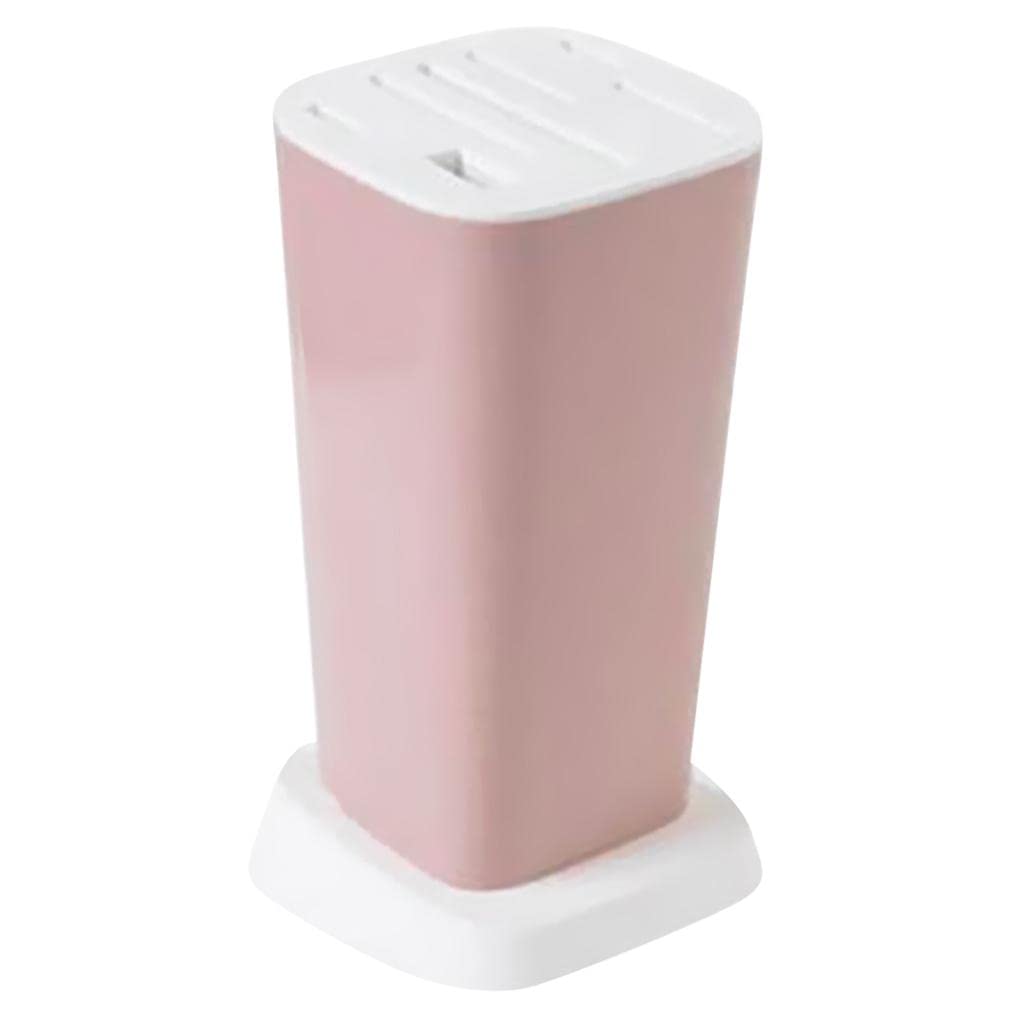 Multifunctional Kitchen Cutlery Stand - Beige & Pink Storage Holder for Knives, Forks, Spoons | Perfect for Countertop Organization in Small Kitchens & Dining Areas