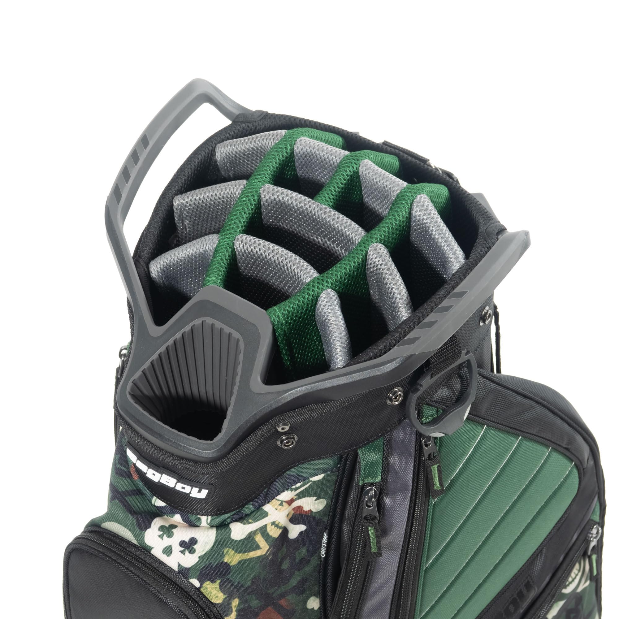 Bag Boy CB-15 Golf Cart Bag - Lightweight Golf Stand Bag with 15 Pockets & Cooler Pocket | Perfect for Golfers & Country Club Use