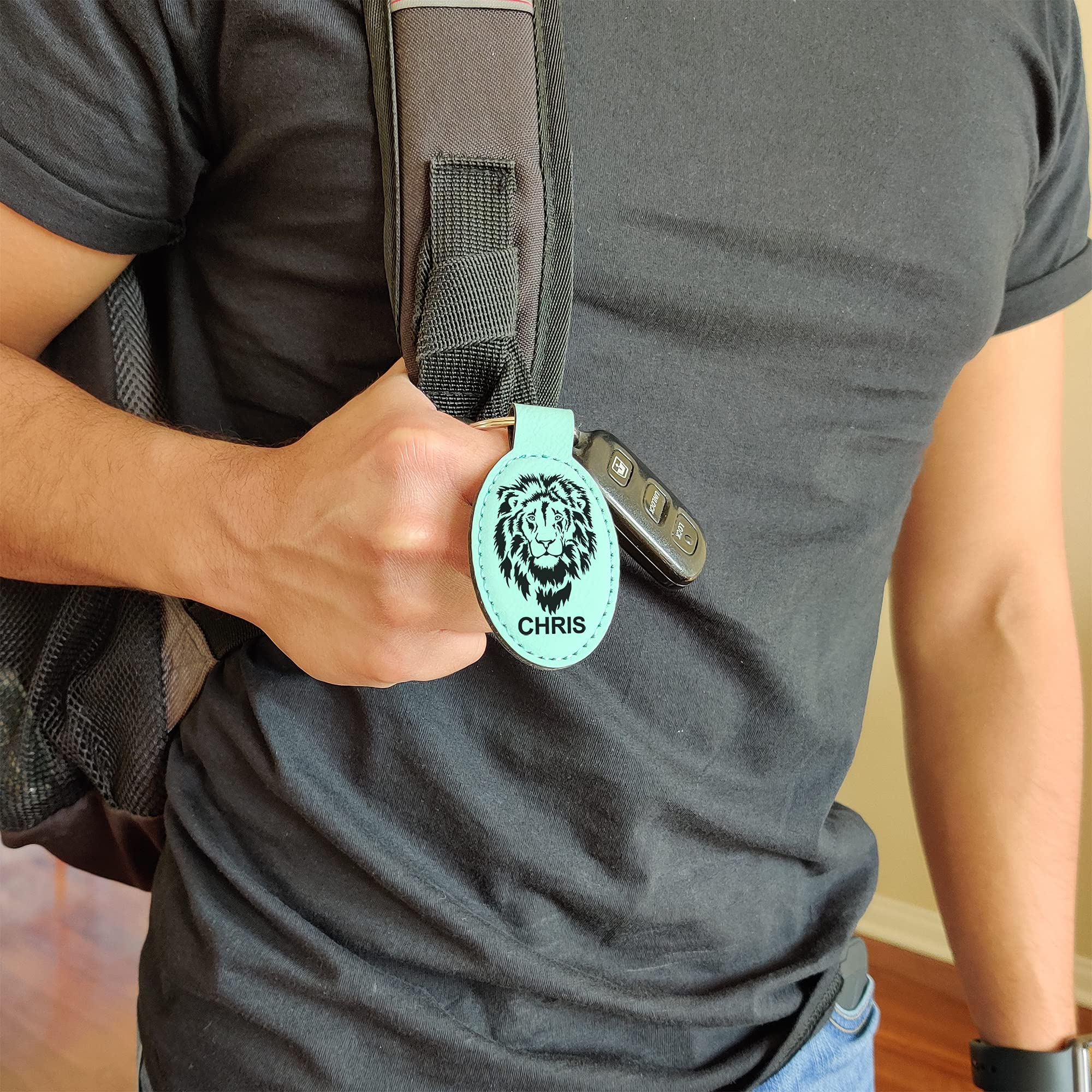 Custom LaserGram Oval Keychain - Personalized Pole Dancer Design - Perfect for Dance Enthusiasts & Gift Giving