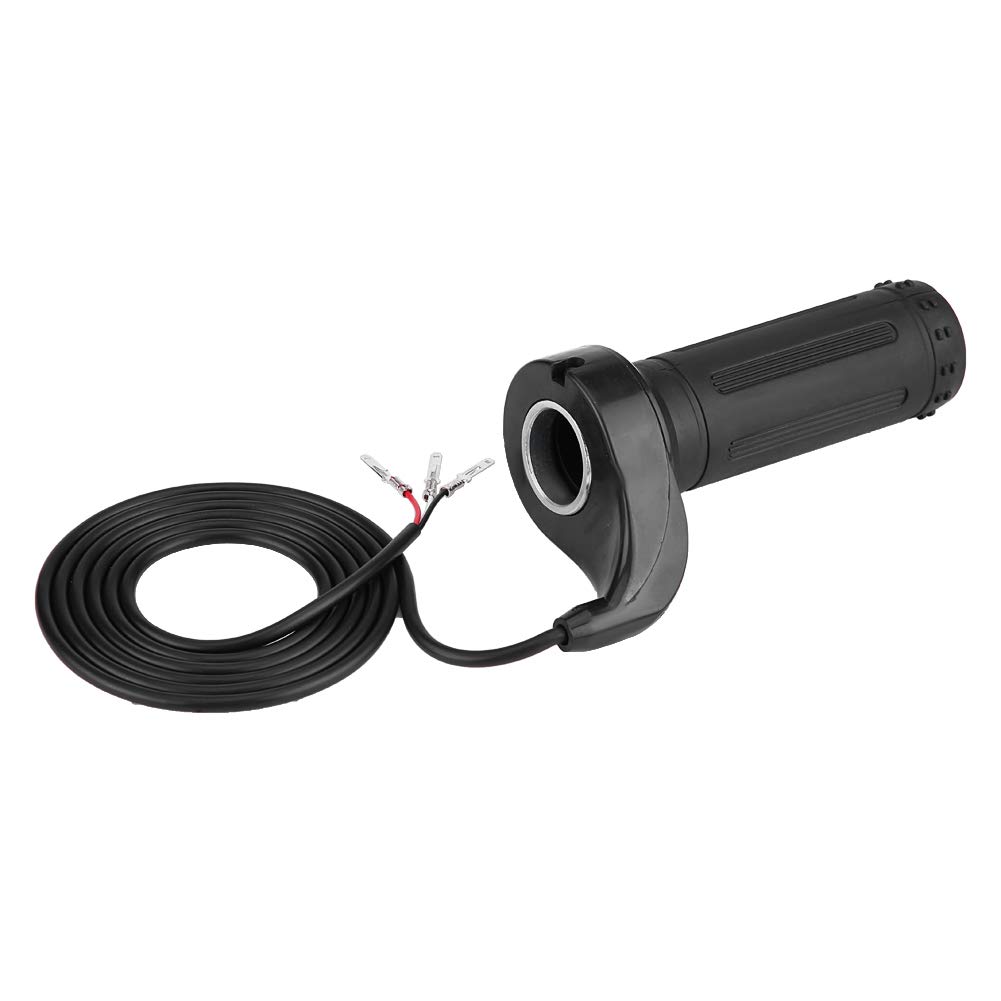 Universal Motorcycle Throttle Grip - 3-Wire Electric Scooter Twist Speed Accelerator, Durable Plastic Black for Enhanced Riding Experience on Motorcycles and E-Scooters