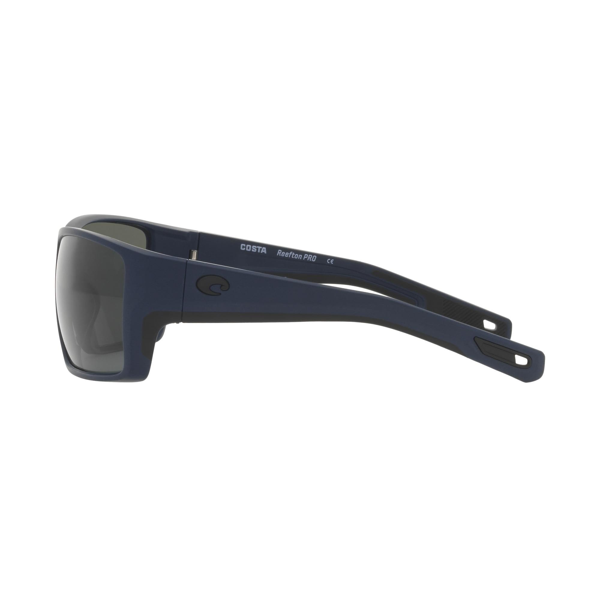 Costa Del Mar Reefton PRO Polarized Sunglasses for Men - UV Protection Fishing, Boating & Beach - 63mm Frame - Midnight Blue/Gray 580G Lens - Perfect for Outdoor Sports & Summer Activities