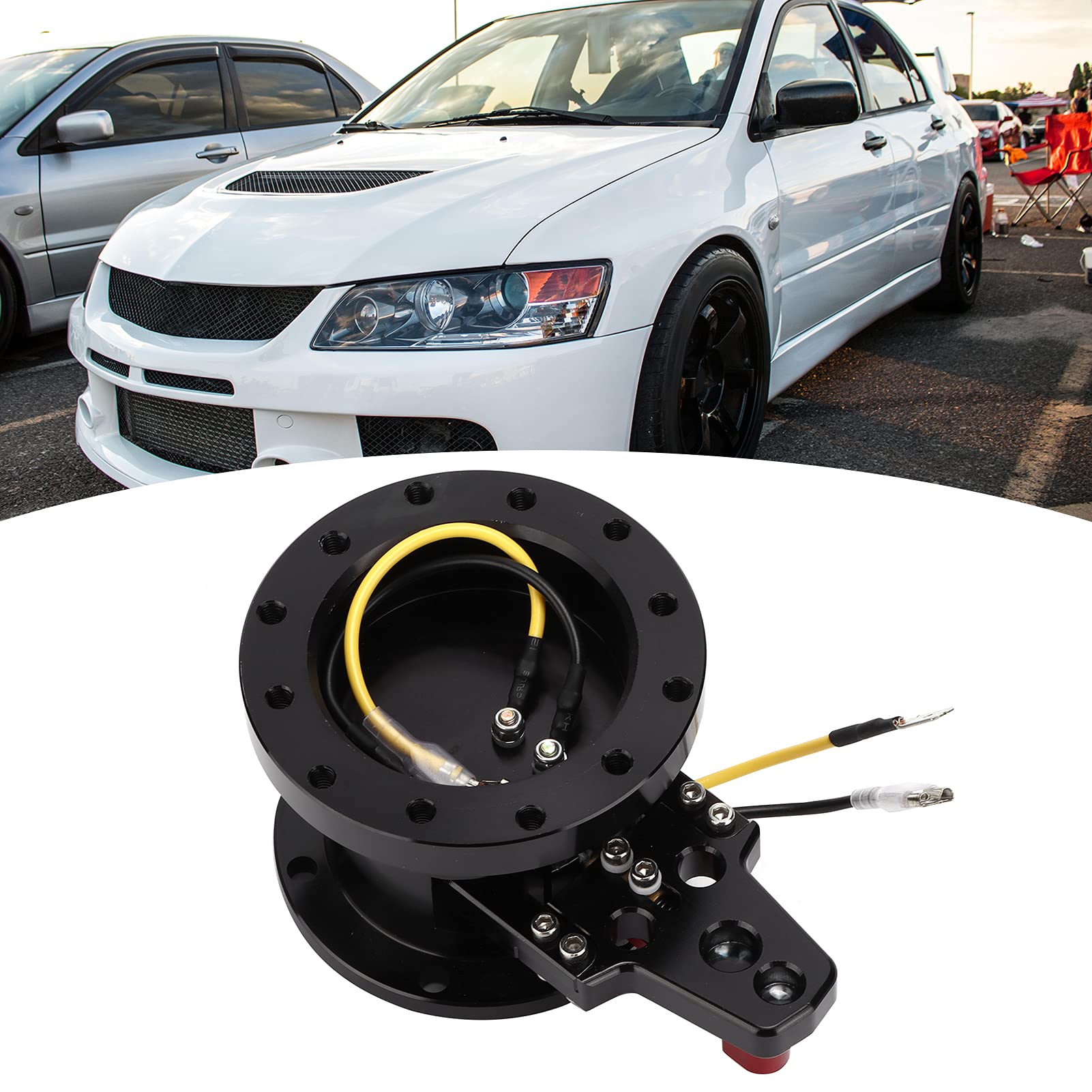 Universal Steering Wheel Hub Adapter Kit - Tilt & Flip Quick Release for Car Maintenance & Repair - Perfect for DIY Auto Projects & Racing Upgrades