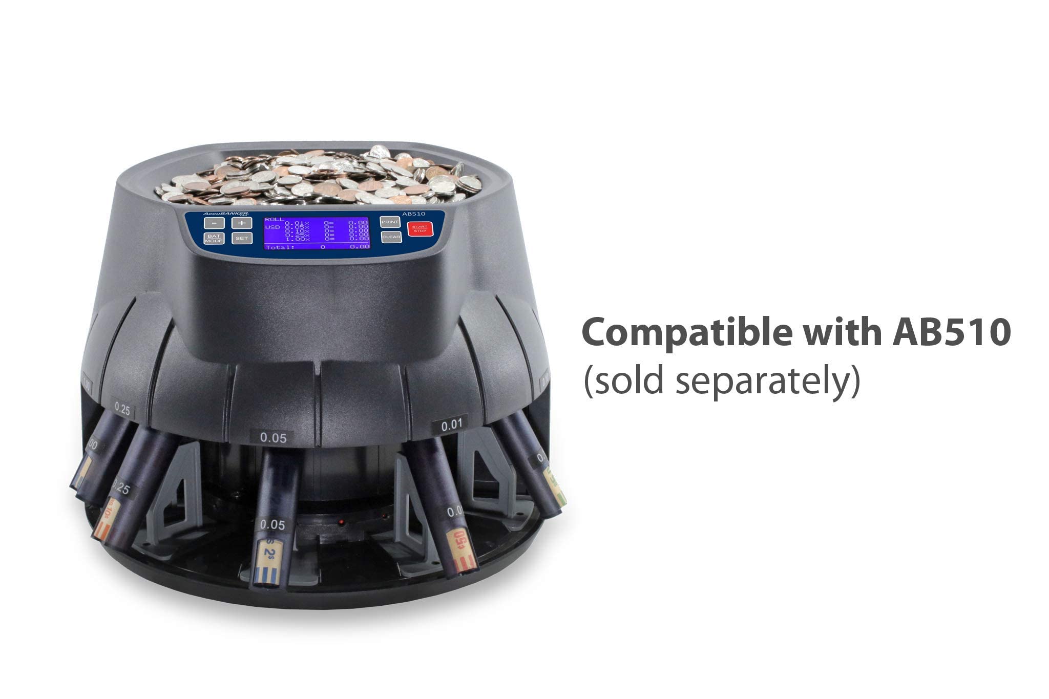 AccuBANKER MP20-510 Thermal Printer for AB510 Bill Counter - Fast & Quiet Bill Verification Reports | Compact Money Counting Accessory for Banks, Retail Stores & Cash Offices (AB510 Compatible)