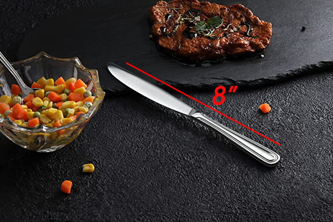 20-Piece Stainless Steel Flatware Set for 4 - Dinnerware Cutlery with Knives, Forks & Spoons - Perfect for Dining, Parties, Gifts & Home Kitchen Use