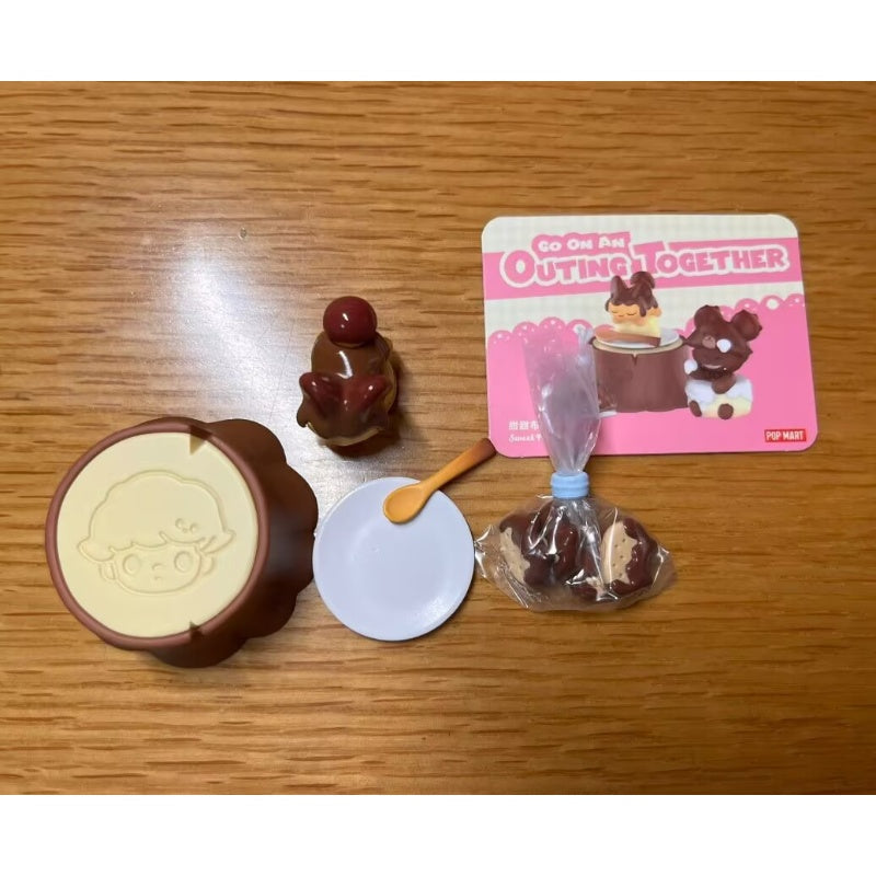 DIMOO Outing Together Series Sweet Pudding Blind Box Figure - Cute Collectible Toy for Anime Fans, Perfect for Display, Gifts, and Home Decor