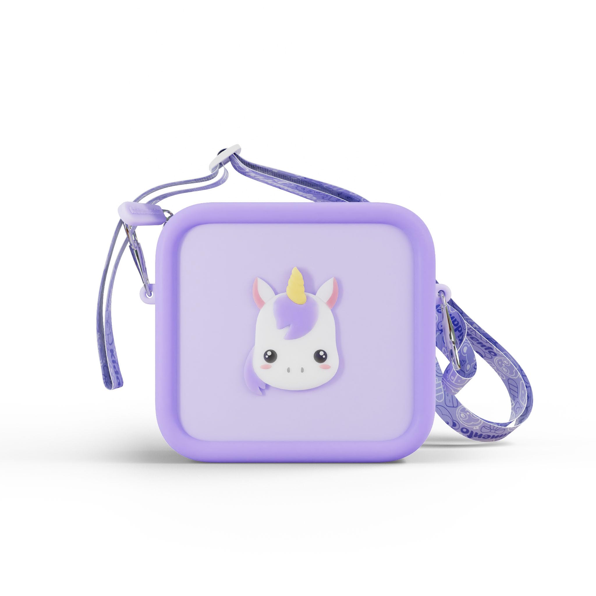 Kidamento K Meowie The Cat Digital Camera for Kids with Silicone Case - Purple Unicorn Design - Durable Children's Camera & Protective Storage Bag - Perfect for Birthday Gifts, Travel, and Outdoor Adventures