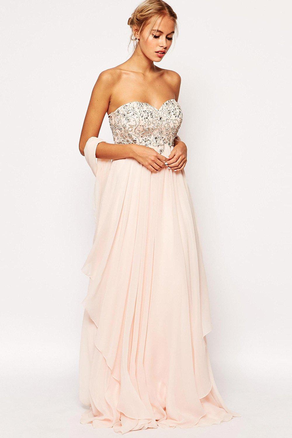 ASHLEY ROBERTERS Allure Bandeau Maxi Dress for Key Collections | UK Size 12 | Women's Summer Beach Dress for Vacations & Evening Parties