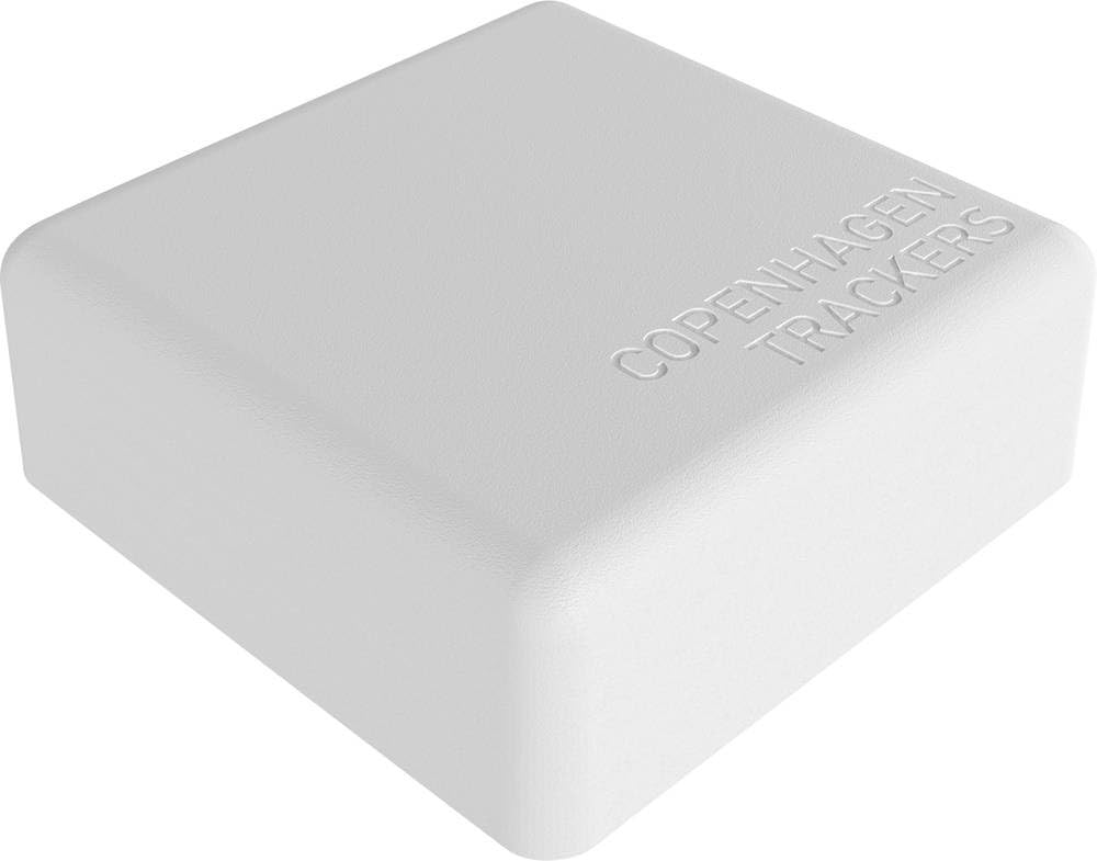 Copenhagen Trackers Cobblestone GPS Vehicle Tracker - White | Real-Time Car Tracking for Fleet Management & Anti-Theft Protection