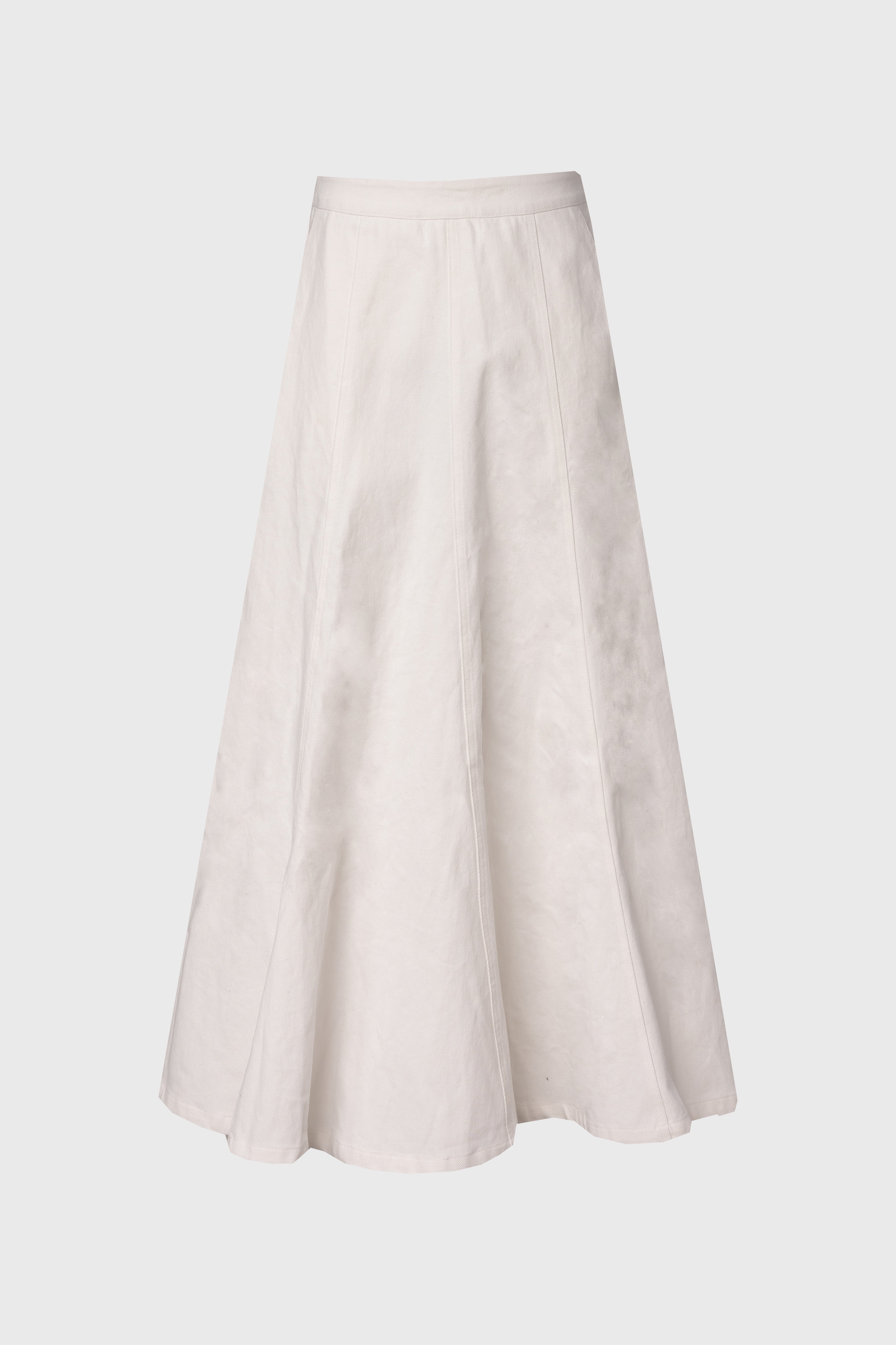 Stylish White Flare Panel Denim Skirt for Women - Trendy High Waist A-Line Mini Skirt - Perfect for Casual Outfits, Parties & Summer Fashion