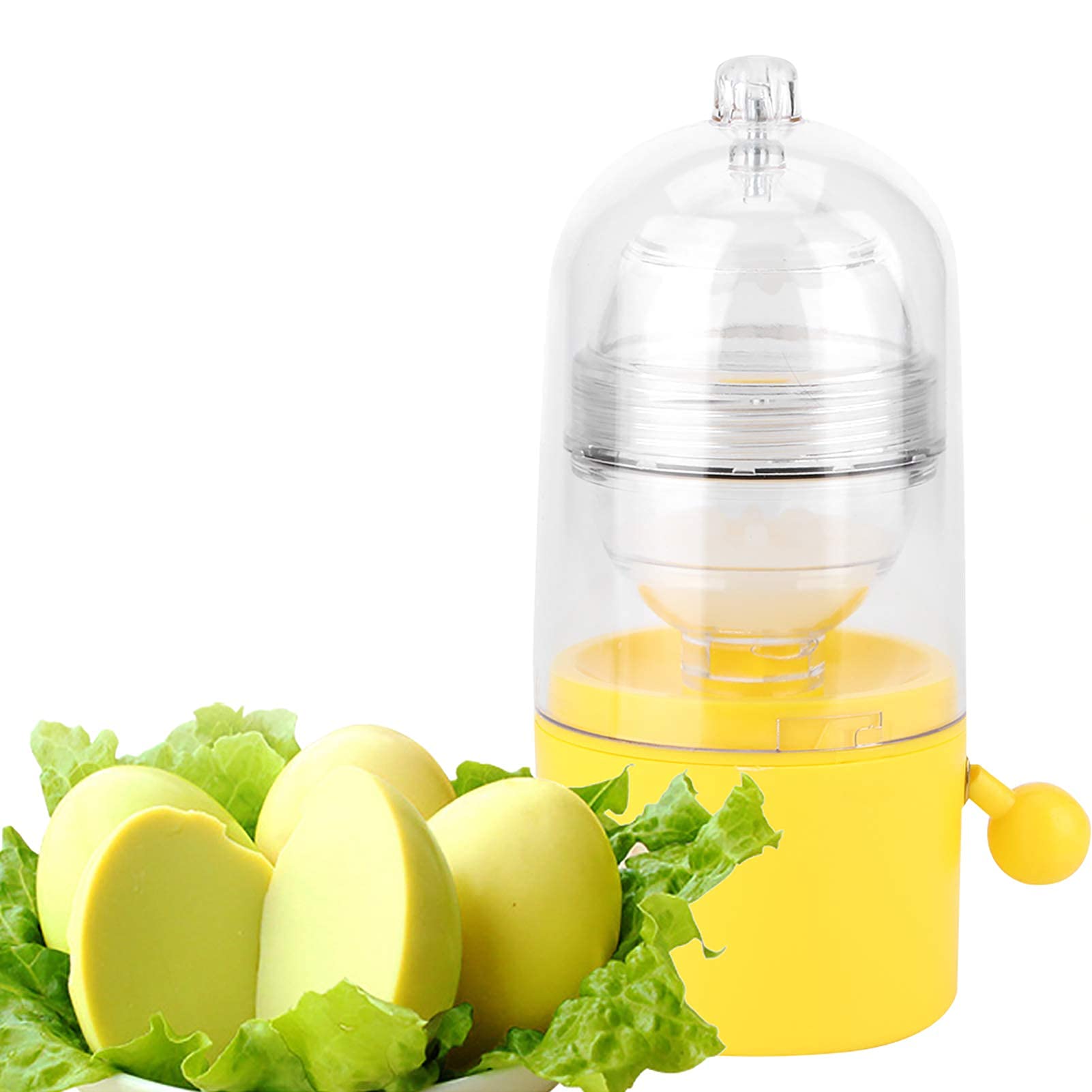 BORDSTRACT Hand-Powered Egg Scrambler Shaker - Manual Egg Yolk & White Mixer, Multifunctional Kitchen Gadget for Making Egg Pudding, Hard Boiled Eggs & More - Perfect for Breakfast Meal Prep, Baking & Cooking