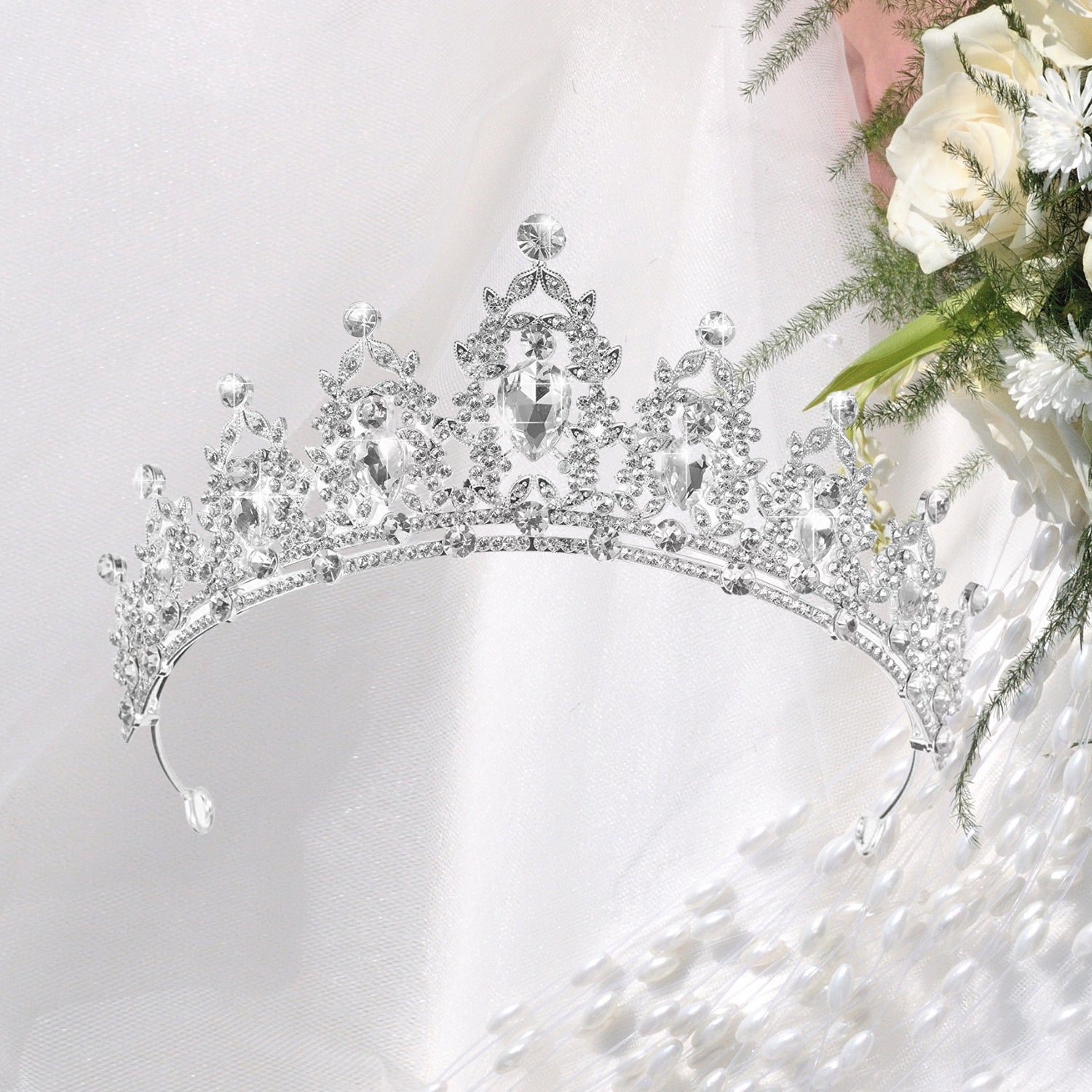 Sparkling Rhinestone Crystal Tiaras & Crowns Headbands for Women - Elegant Birthday Party, Pageant, Wedding Accessories | Perfect for Bridal, Prom, Cosplay & Special Occasions