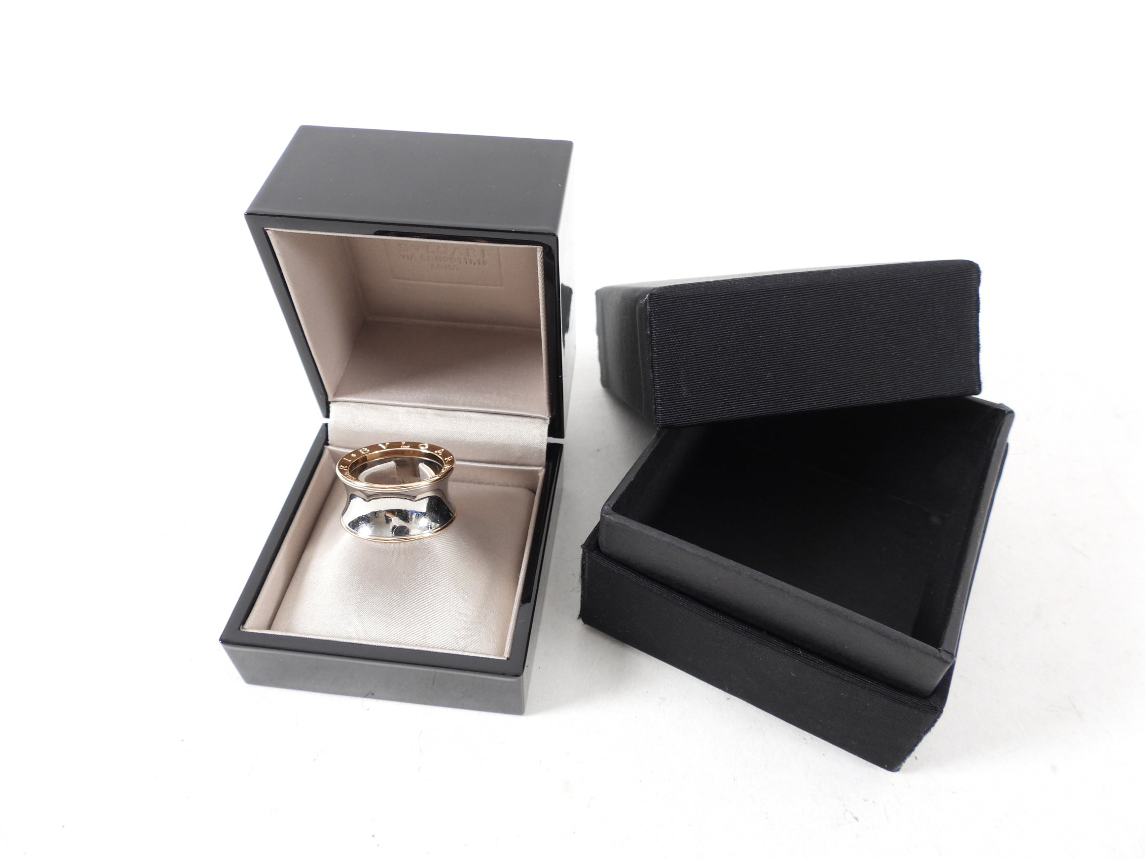 Bulgari B Zero 1 Anish Kapoor Ring - 18k Rose Gold & Stainless Steel, Size 9 1/4 (US 60) - Luxury Jewelry for Special Occasions & Gifts