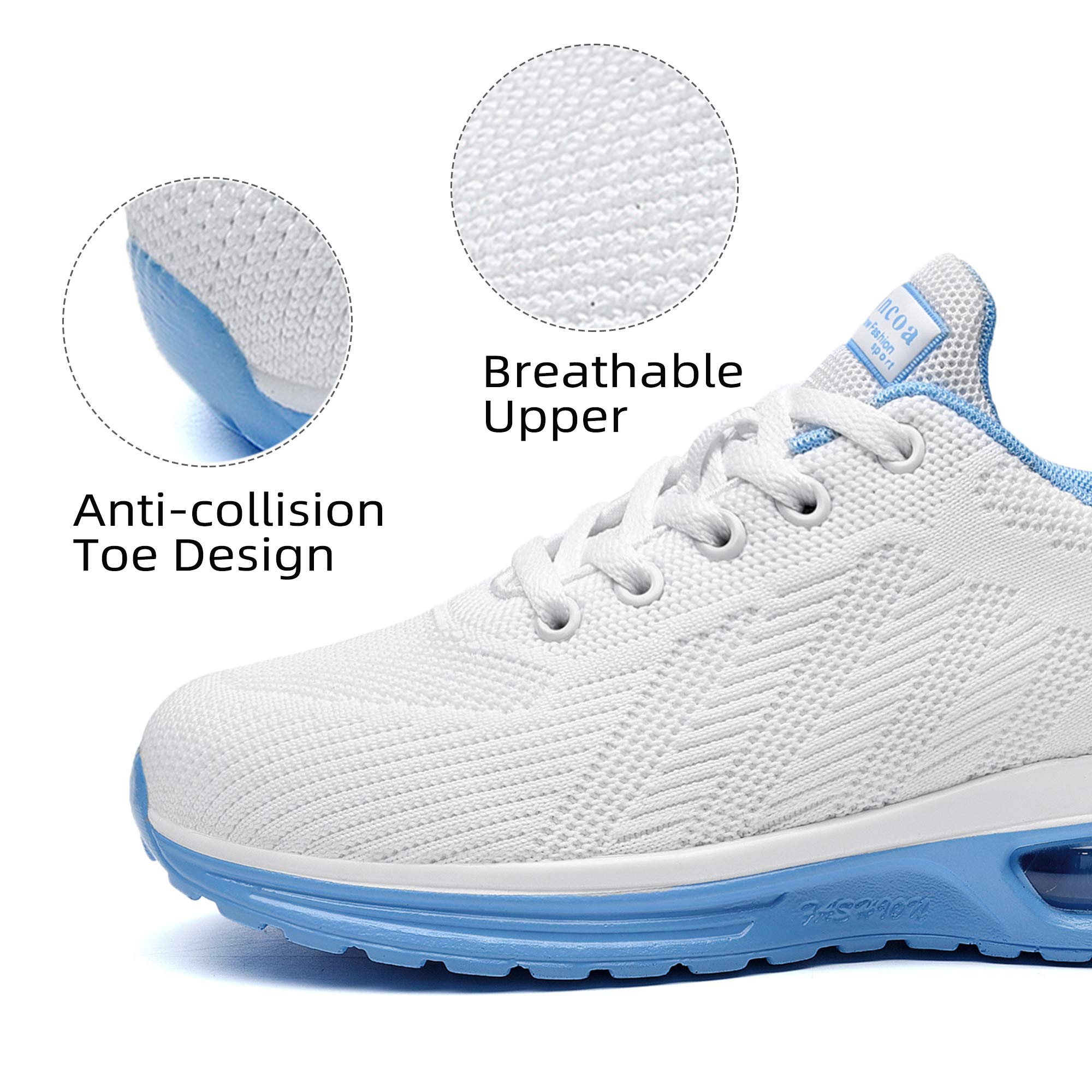 Lamincoa Women's Lightweight Walking & Running Shoes - Non-Slip Tennis Sneakers with Breathable Mesh & Air Cushion for Gym, Workout, Sports | Perfect for Jogging, Fitness Training & Daily Wear