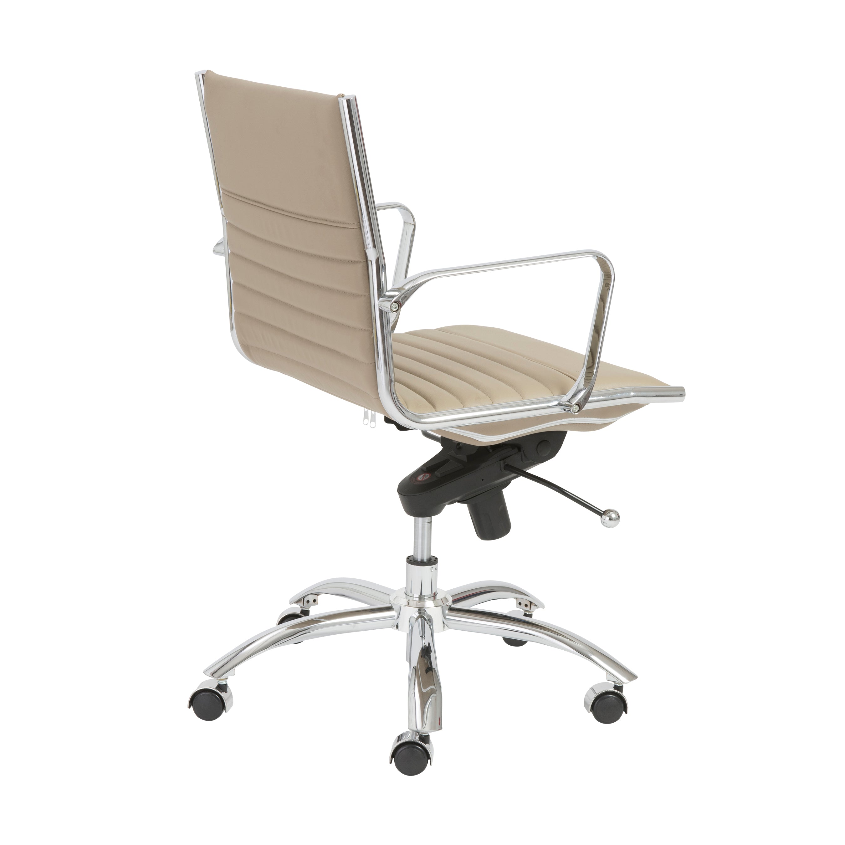 Dirk Low Back Office Chair with Chromed Steel Base - Ergonomic Mesh Desk Chair for Home & Office Workspaces - Perfect for Long Hours of Computer Work, Gaming, and Study Sessions