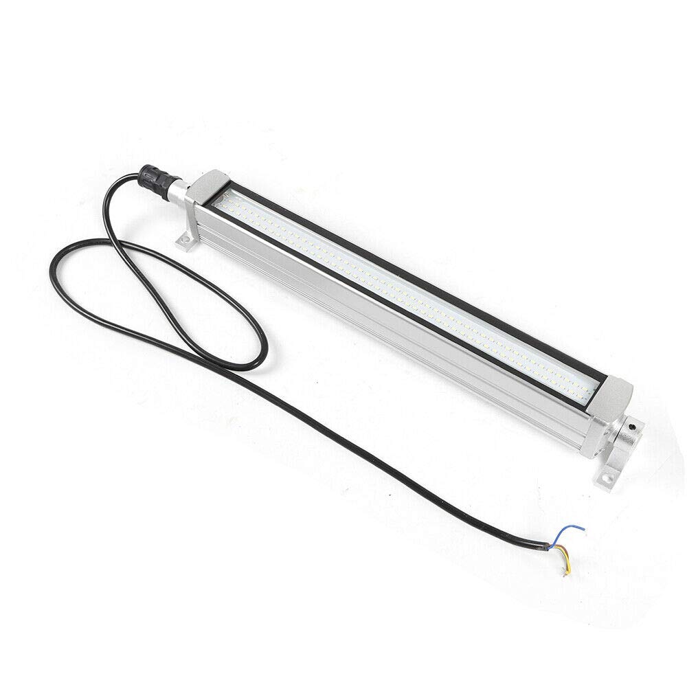 Gdrasuya10 12W LED Machine Light - Waterproof Industrial Tube Light for CNC, Workshop & Garage, 6000-6500K Cool White, 50,000Hrs Lifespan (110-220V) - Perfect for Metalworking, Automotive Repair & Heavy-Duty Workspaces