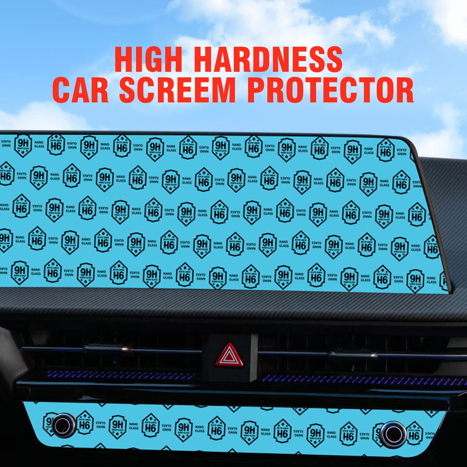 Premium Anti-Scratch LCD Screen Protector Set for KIA EV6 (2022-2023 Models) - Includes Touch Screen & Climate Control Protectors (2-Pack) - Perfect for Daily Driving, Road Trips & Touchscreen Protection