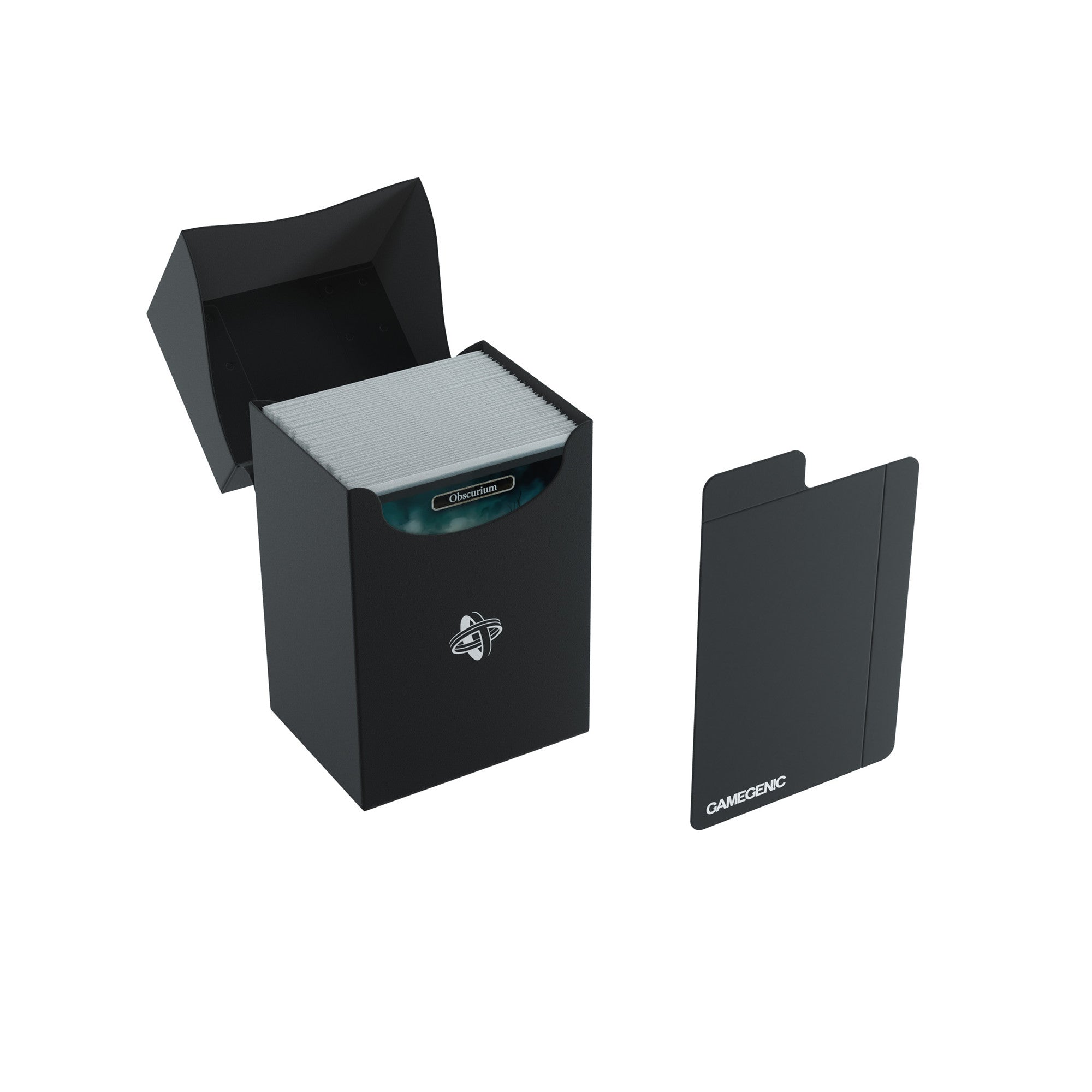 80+ Black Deck Holder - Premium Playing Card Organizer for Poker, Blackjack & Game Nights - Perfect for Casino Parties, Travel & Home Storage
