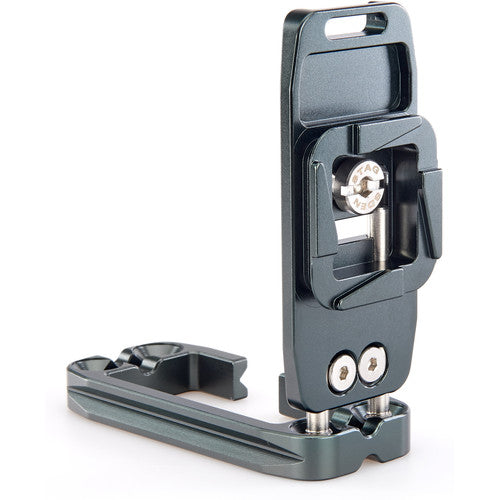 3 Legged Thing Ellie PD Universal L Bracket - Compatible with Peak Design Capture - Metallic Slate Grey - Perfect for DSLR & Mirrorless Camera Mounting & Travel Photography