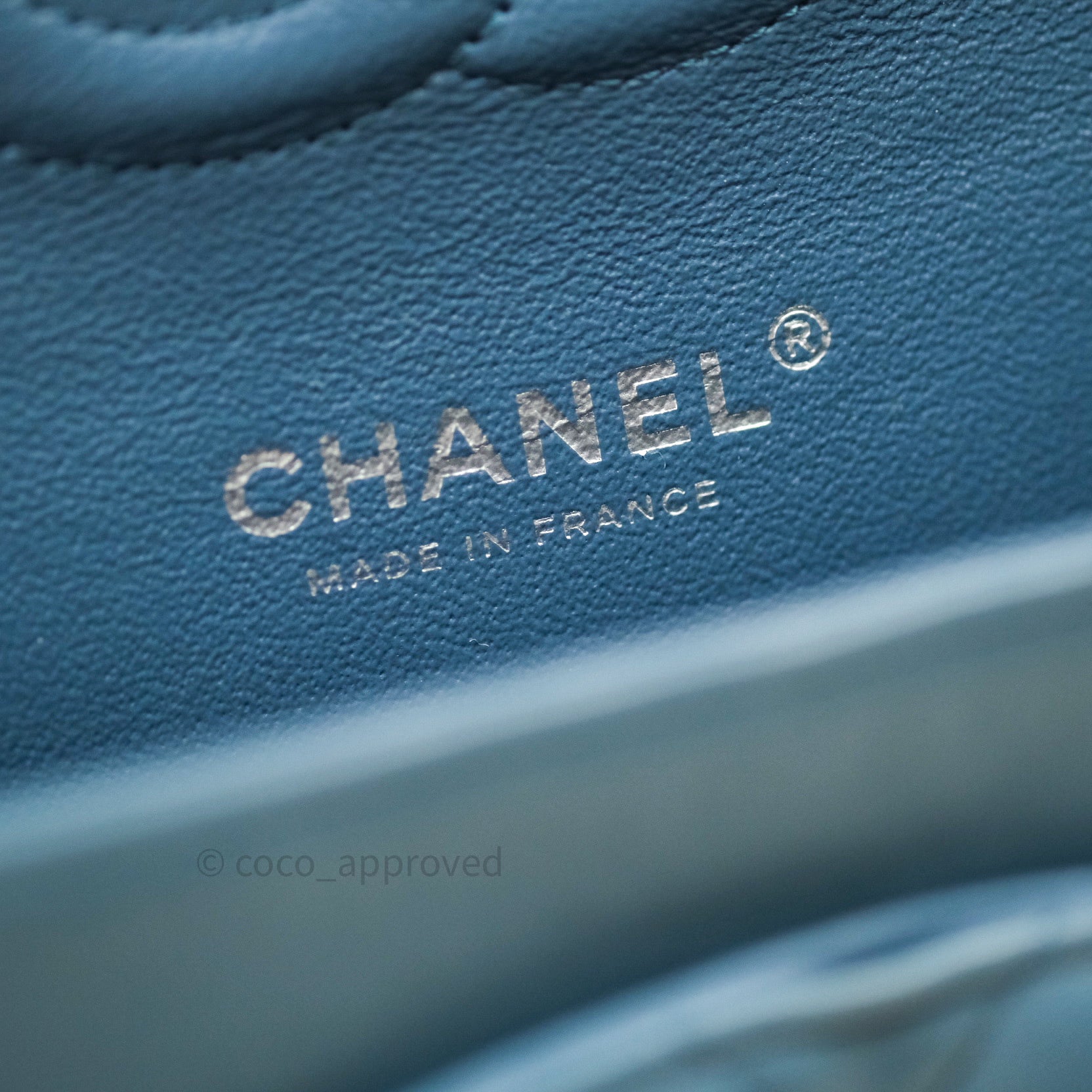 Chanel Classic M/L Lambskin Medium Double Flap Bag in Teal Blue with Silver Hardware | Luxury Designer Handbag for Women | Perfect for Date Night, Office & Special Occasions