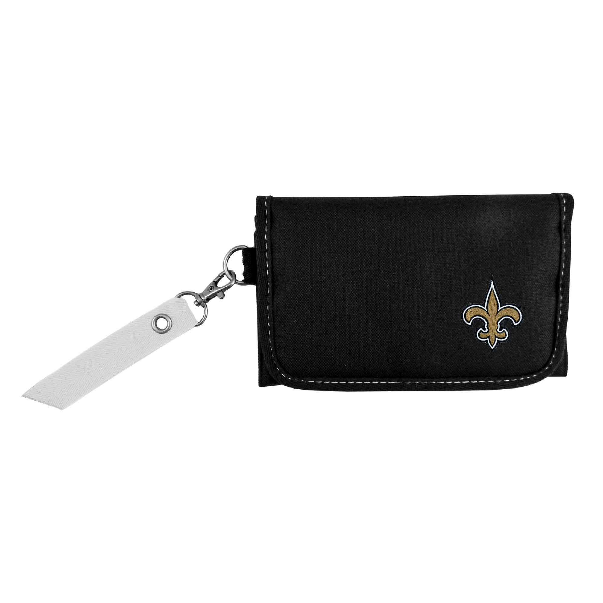 NFL Team Logo Ribbon Organizer Wallet - Premium Leather Credit Card Holder for Men & Women - Perfect for Game Day, Tailgating & Sports Fans