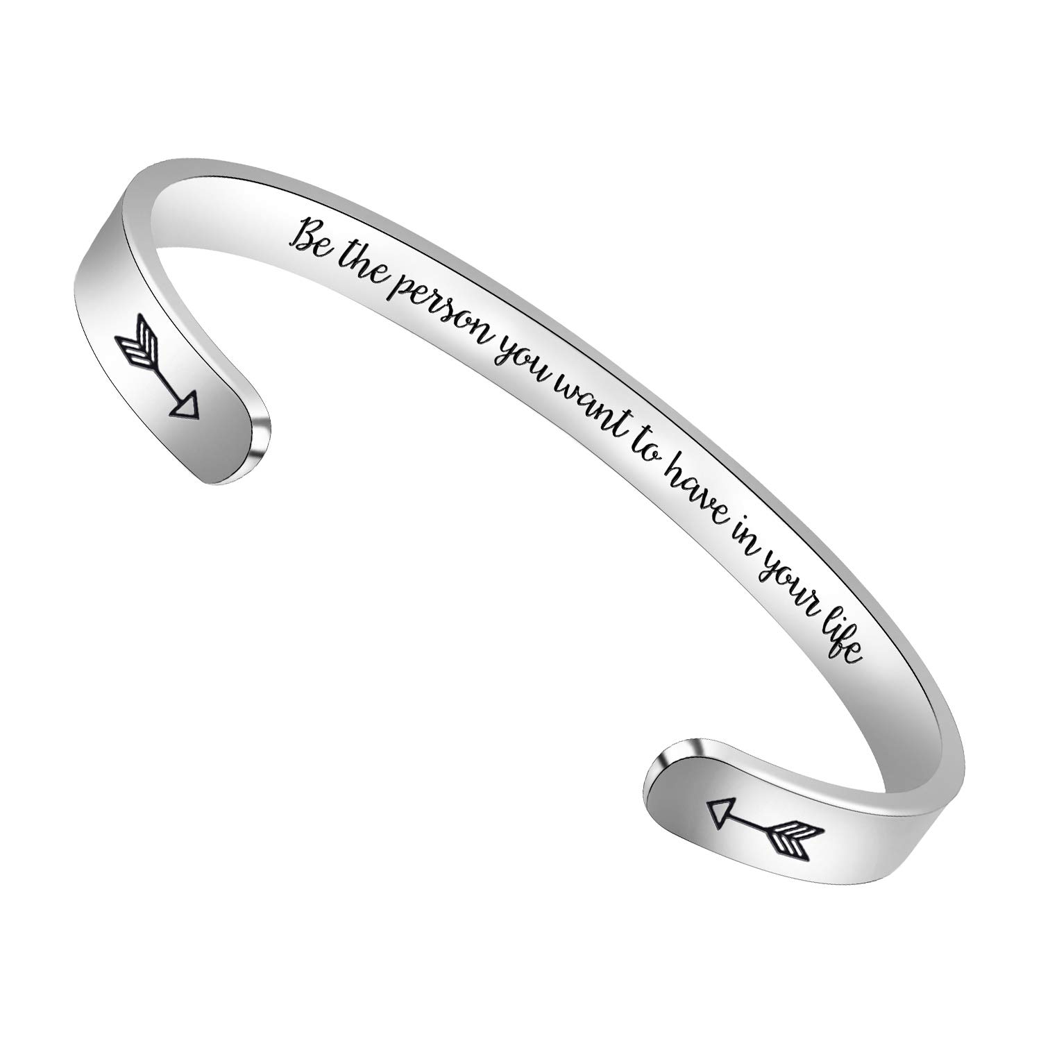 Btysun Inspirational Bracelets for Women & Teen Girls - Engraved Friendship & Best Friend Gifts, Mantra Cuff Bracelet for Birthday, Graduation & Special Occasions | Perfect for Daily Wear, Motivational Jewelry & Meaningful Gifting