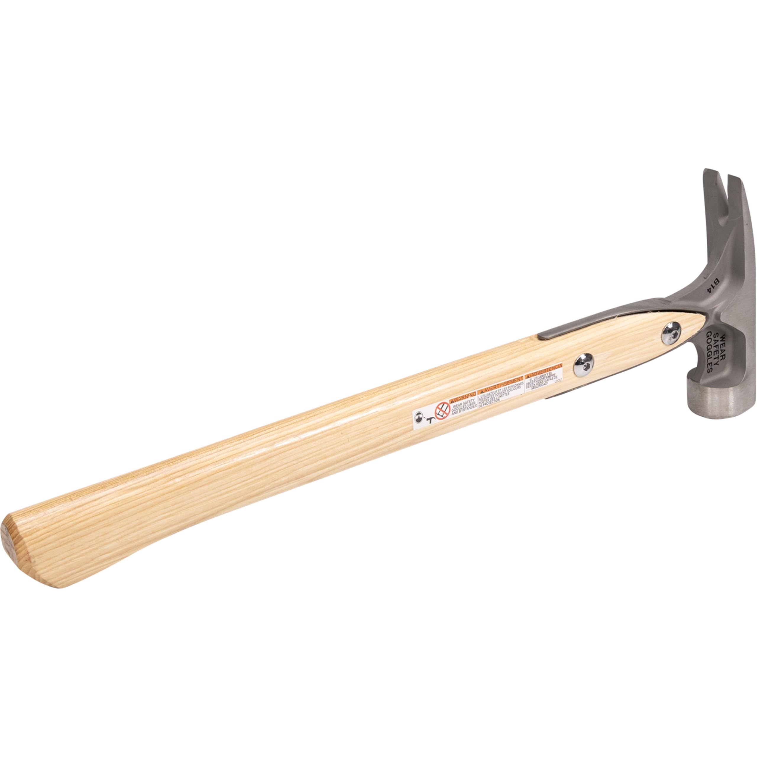 Vaughan Dalluge 16oz Titanium Hammer with Magnetic Nail Holder - Smooth Face Framing Hammer (VN07182) for Professional Carpentry, Woodworking & Construction Projects