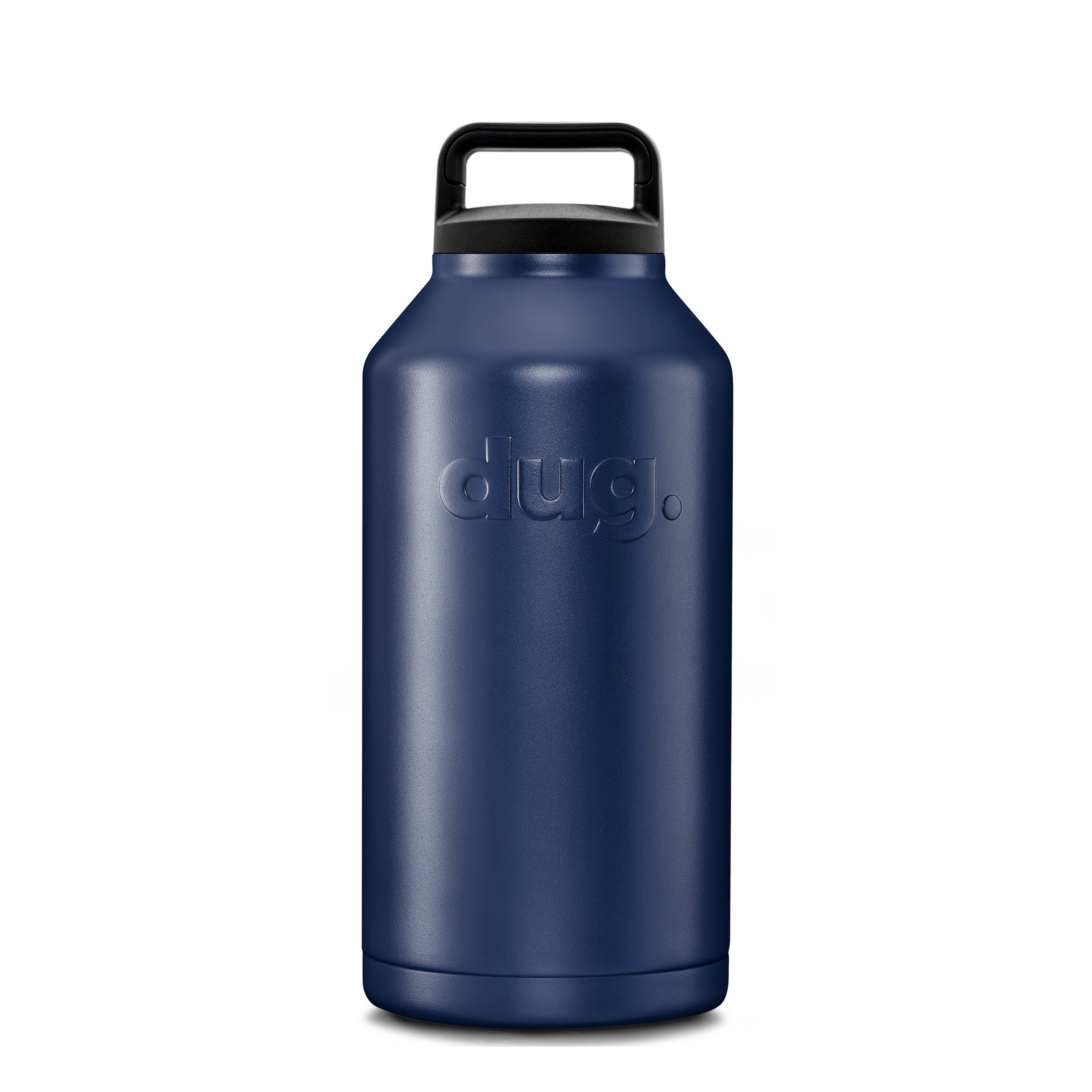 2L Navy Blue Water Bottle - BPA Free, Leak Proof & Insulated for Gym, Hiking & Outdoor Activities
