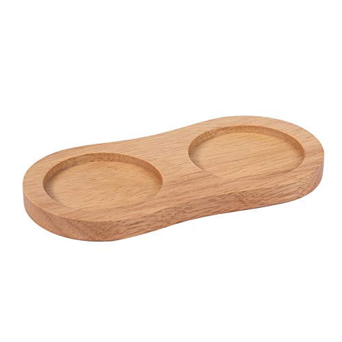 Premium Rubber Wood Salt and Pepper Mill Tray - 5.5cm/2.17
