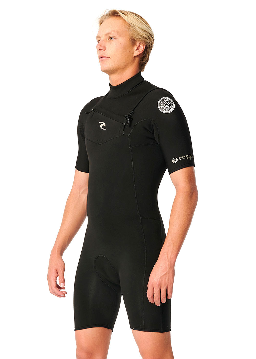 Rip Curl Men's Dawn Patrol Yulex 2mm GBS Chest Zip Spring Wetsuit for Surfing, Swimming & Water Sports | Eco-Friendly Yulex Material