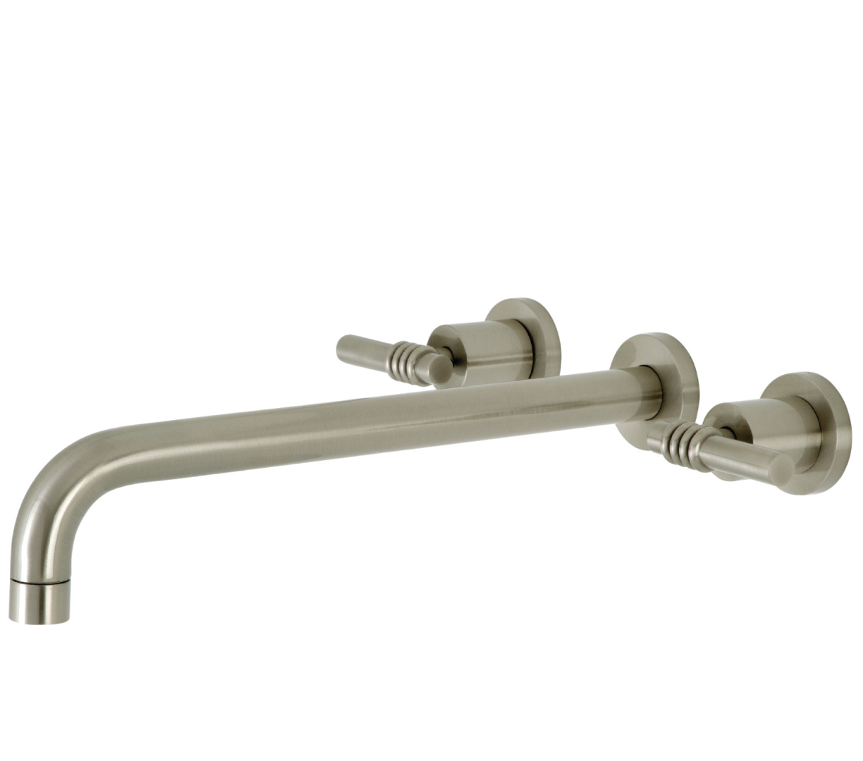 Milano Two Handle 3 Hole Wall Mount Roman Tub Faucet - Classic Bathroom Faucet for Freestanding Tubs - Perfect for Spa, Bathroom Renovation & Luxury Home Decor