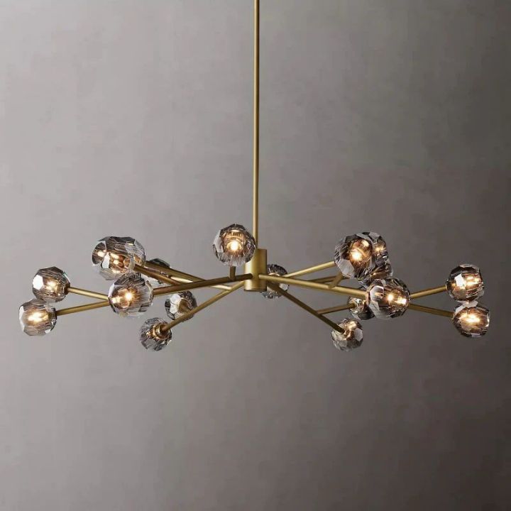 Crystal Ball Glass Round Chandelier 60