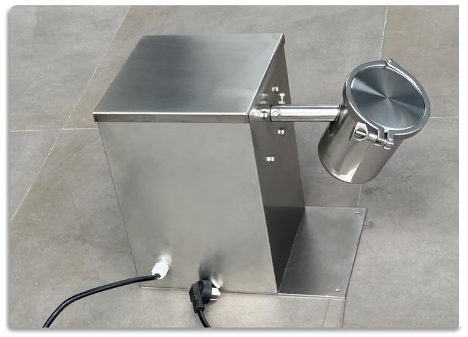 YUCHENGTECH 1KG Lab Dry Powder Mixer - Micro Powder Blender for Food, Chemical & Medical Use - Small Batch Fine Mixing Machine 110V (2L Capacity) - Perfect for Laboratories, Pharmacies & Small-Scale Production