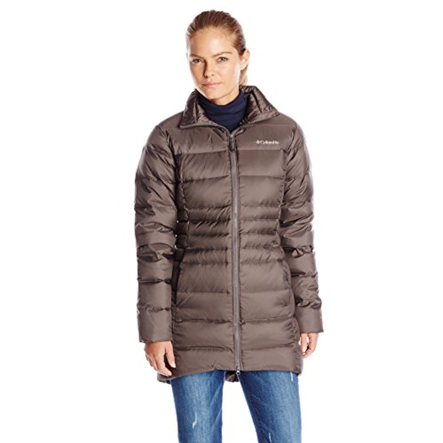 Columbia Women's Hellfire Mid Down Jacket - Waterproof Winter Coat for Hiking & Outdoor Activities