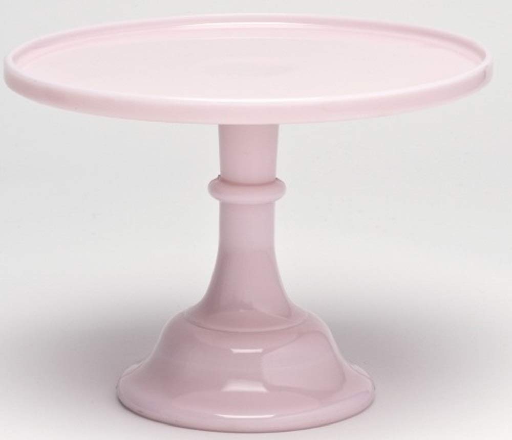 10-Inch Mosser Glass Cake Plate & Cupcake Stand - Plain & Simple Pattern - American Made - Crown Tuscan Design for Weddings, Parties & Dessert Displays