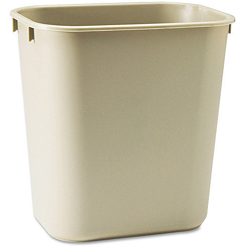 iLIVING 14 Quart (3.5 Gallon) Commercial Fire Resistant Fiberglass Trash Can - Beige or Gray for Kitchen, Office & Outdoor Use