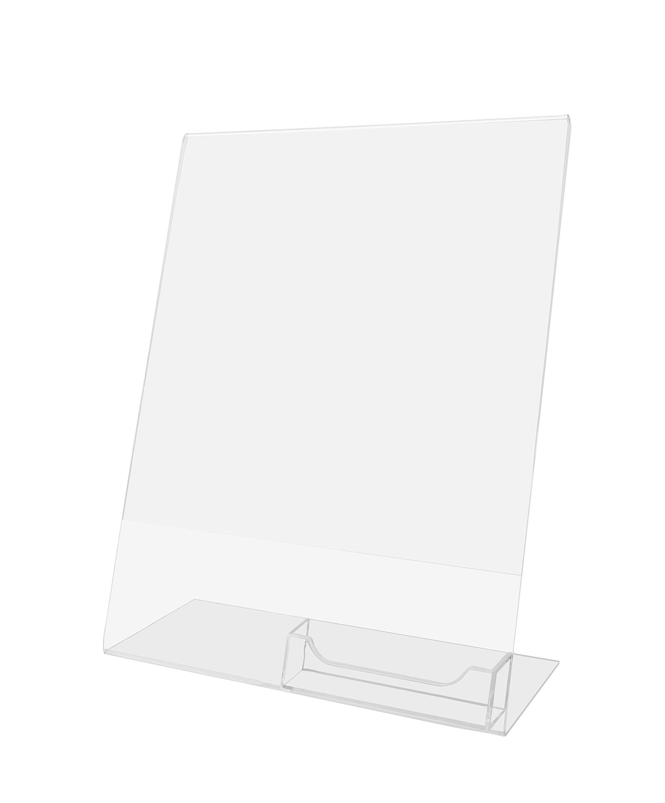 6 Pack Clear Acrylic Sign Holders 8.5