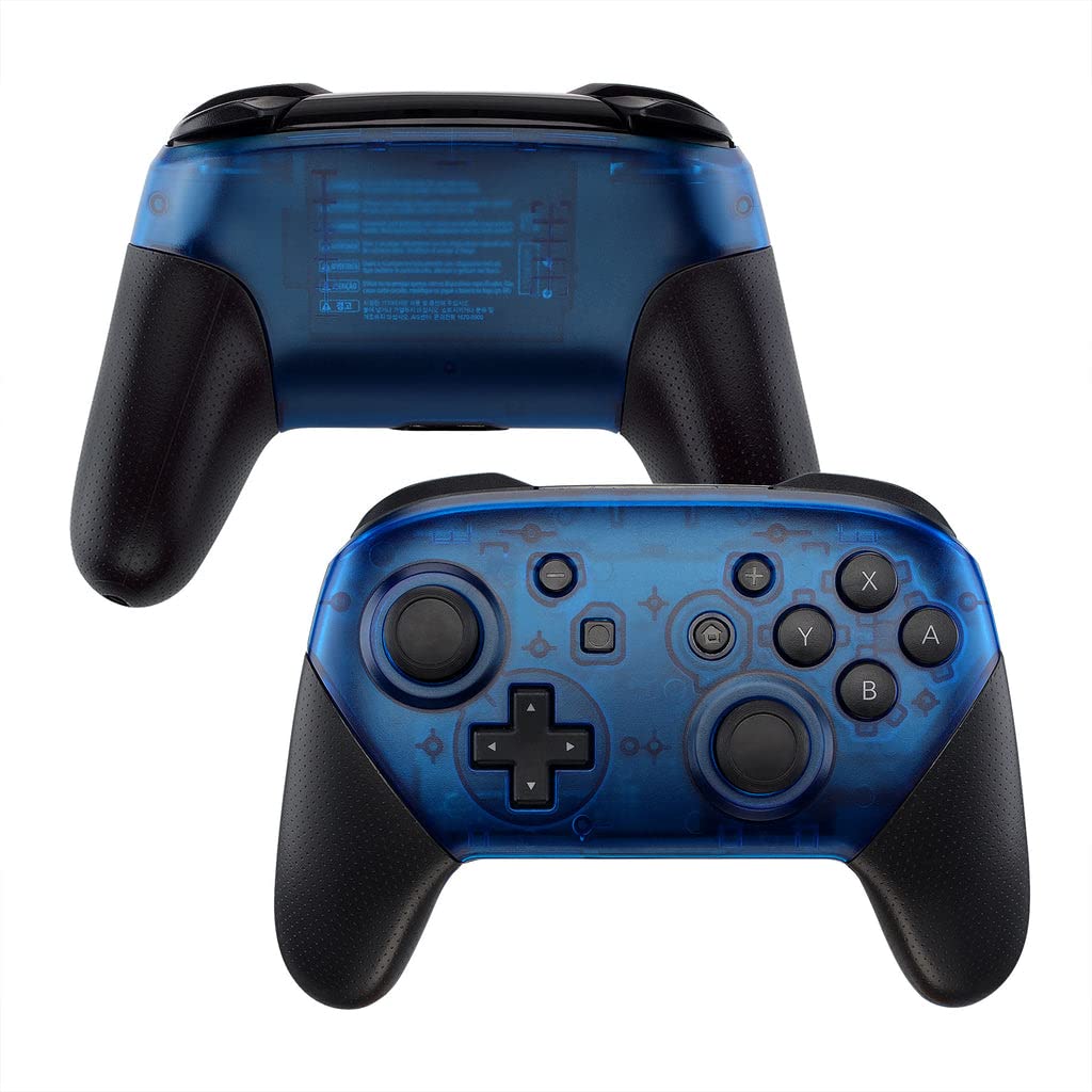 Custom Blue Clear Nintendo Switch Pro Controller - Unique Design for Gaming Enthusiasts | Perfect for Competitive Play & Long Gaming Sessions