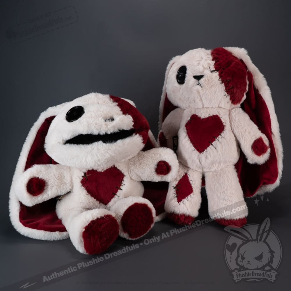Plushie Dreadfuls Love Rabbit Plush Puppet - Soft Stuffed Animal Toy for Kids & Adults, Perfect for Cuddling, Gifts, and Home Decor