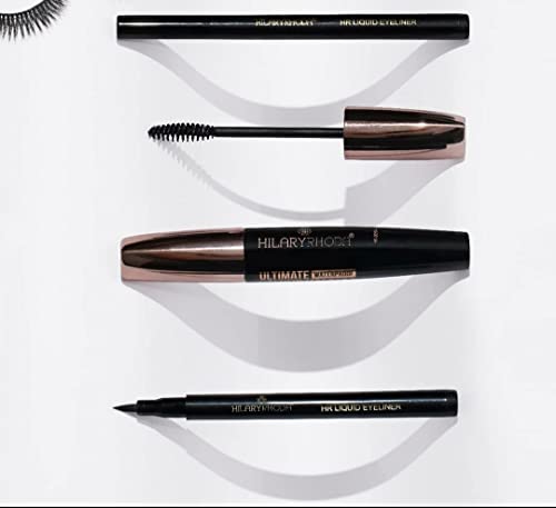 HD Eyeliner & Ultimate Mascara Black Combo - Waterproof Smudge-Proof Eye Makeup Set for Everyday Wear & Special Occasions