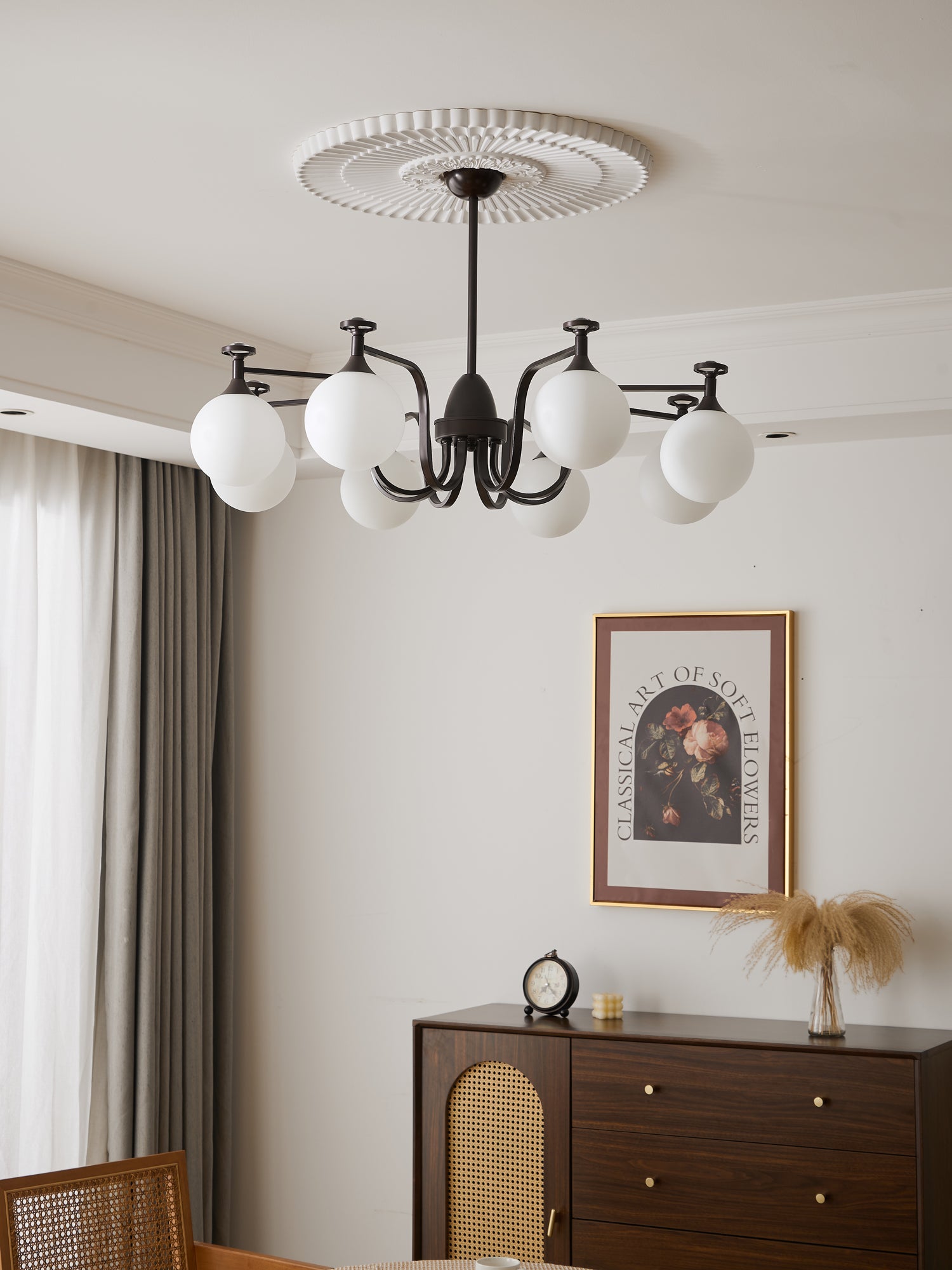 Isolde Crystal Chandelier - Elegant Modern Ceiling Light Fixture for Dining Room, Living Room & Bedroom | Perfect for Home Decor & Wedding Venues